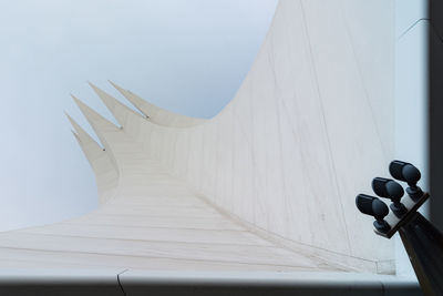 Low angle view of built structure against clear sky