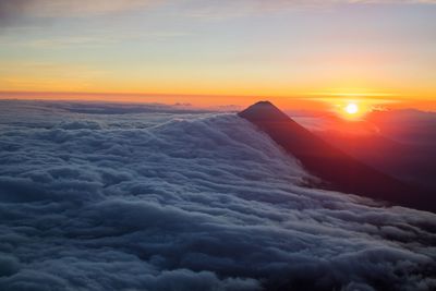 Scenic view of cloudscape during sunset