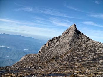 Scenic view of snowcapped mountain against sky