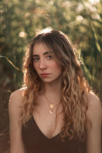 Portrait of a beautiful young woman