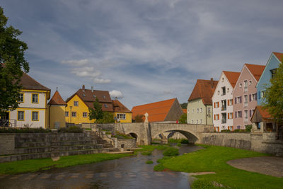 Buildings in city against sky