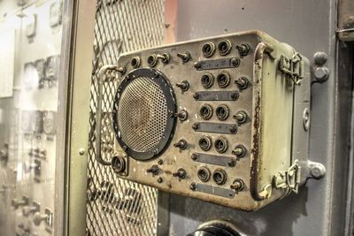 Close-up of machine part