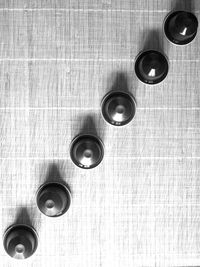 Directly above shot of bowl on table