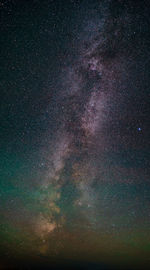 Low angle view of sky at night