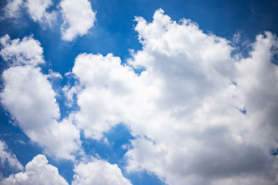 Low angle view of cloudscape against sky