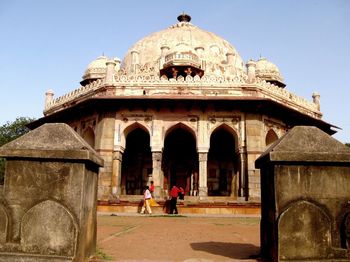 Isa khan tomb enclosure at humayun's tomb complex, new delhi, india