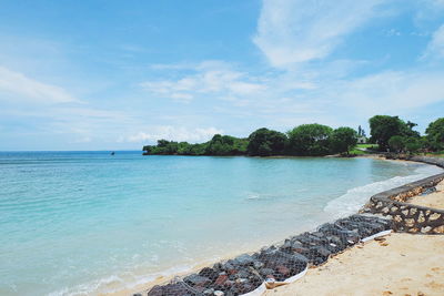 Scenic view of sea against sky