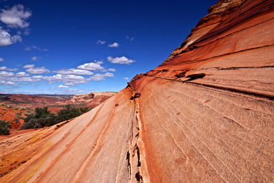 Panoramic view of desert against sky