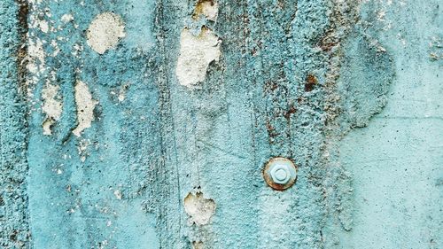 Full frame shot of blue door