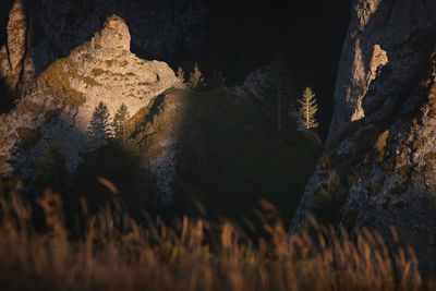 Panoramic view of rock formation