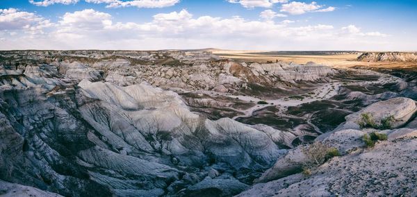 Panoramic view of landscape against sky