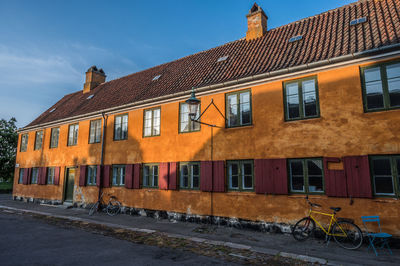 The historical nyboder in copenhagen, denmark