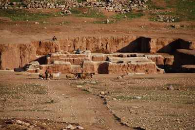 View of old ruins