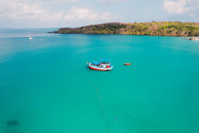 Boat in sea