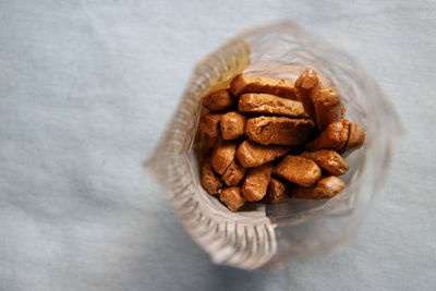 Close-up of cookies on table