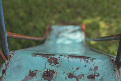 Close-up of rusty metal