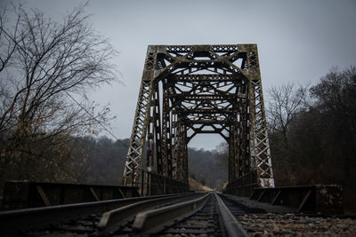 View of railroad tracks against sky