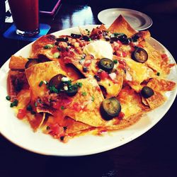 Close-up of served food