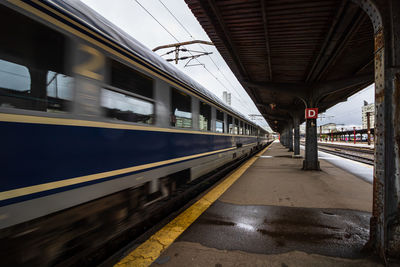 Train at railroad station