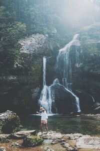 Waterfall in forest