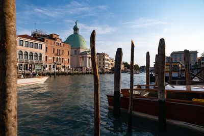 Boats in canal