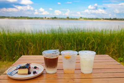 Close-up of drink on table