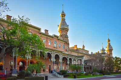 View of historic building against clear sky