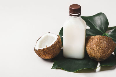 Close-up of food on white background