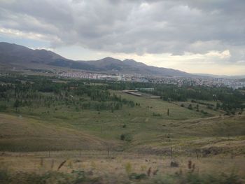 Scenic view of landscape against sky