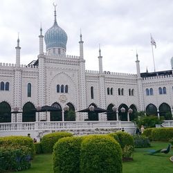 View of lawn against the sky