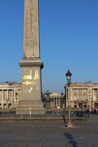 View of historic building against blue sky