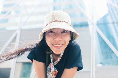 Portrait of a smiling young woman