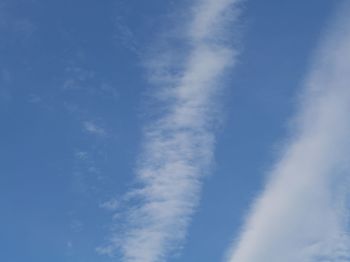 Low angle view of blue sky