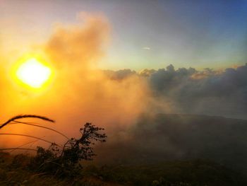 Scenic view of sunset