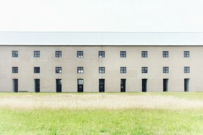 Exterior of building against clear sky