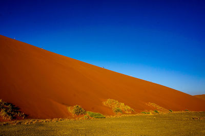 Scenic view of desert against sky