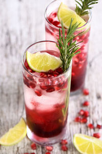 Close-up of drink on table