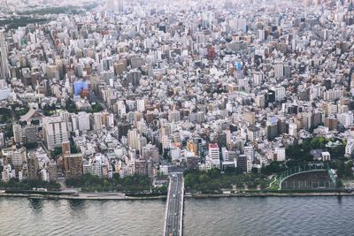 Aerial view of city