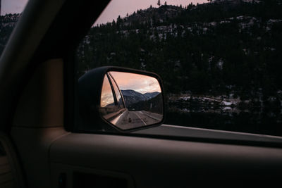 View of a car on road