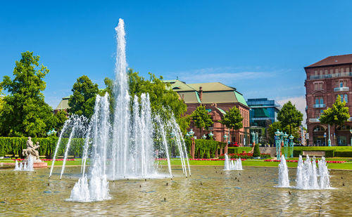 Fountain in park