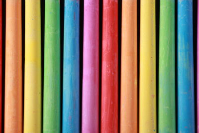 Close-up of colorful chalk