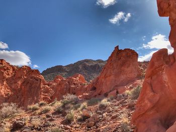 View of rock formations