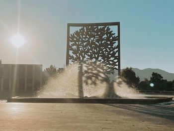 View of built structure against clear sky