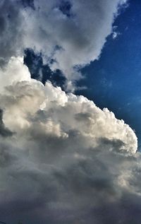 Low angle view of clouds in sky