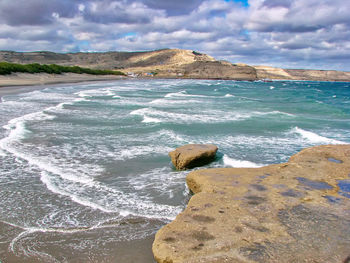 Scenic view of sea against sky