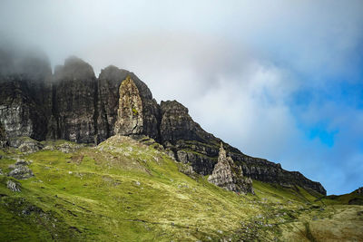 Scenic view of mountain against sky