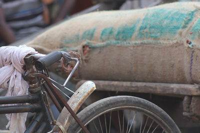 Close-up of bicycle