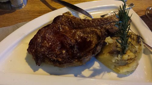 Close up of food on plate