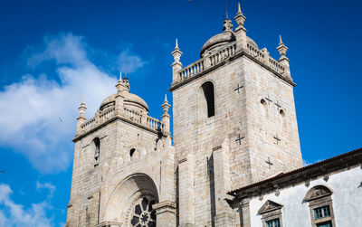 Low angle view of historic building against sky