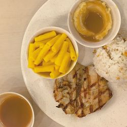 Close-up of food on table